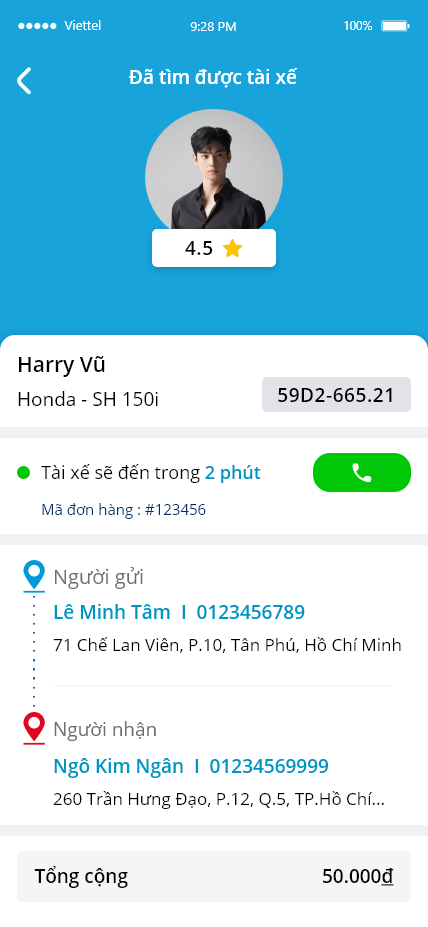 App vận chuyển